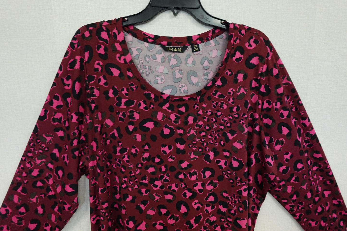 IMAN, Long Sleeves Top, 2X