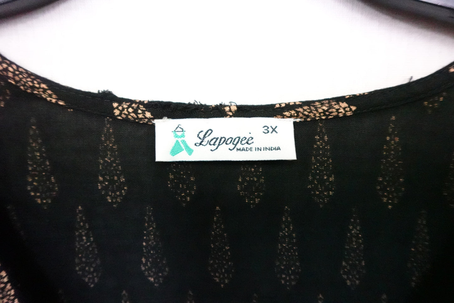 Lapogee, 3/4 SLEEVE TOP, 3X