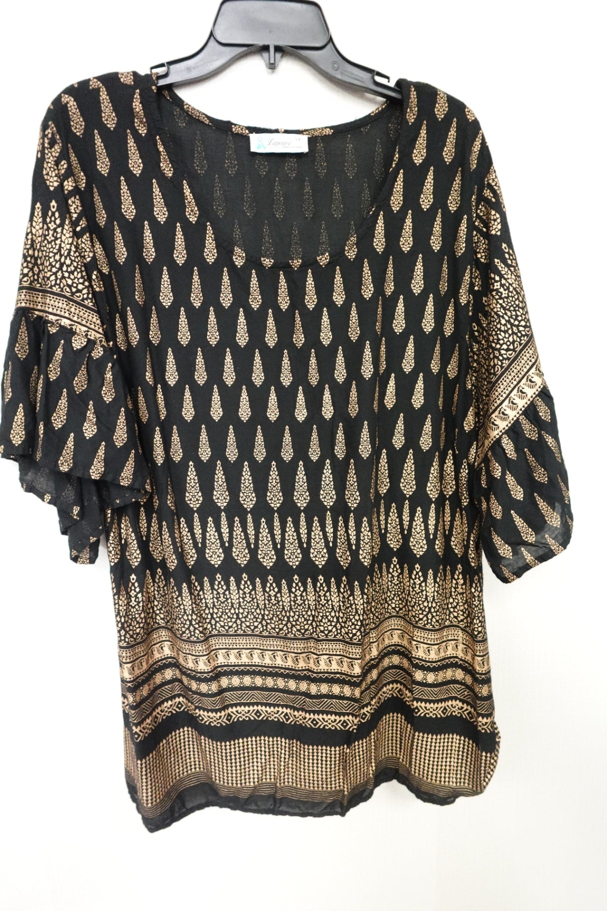 Lapogee, 3/4 SLEEVE TOP, 3X