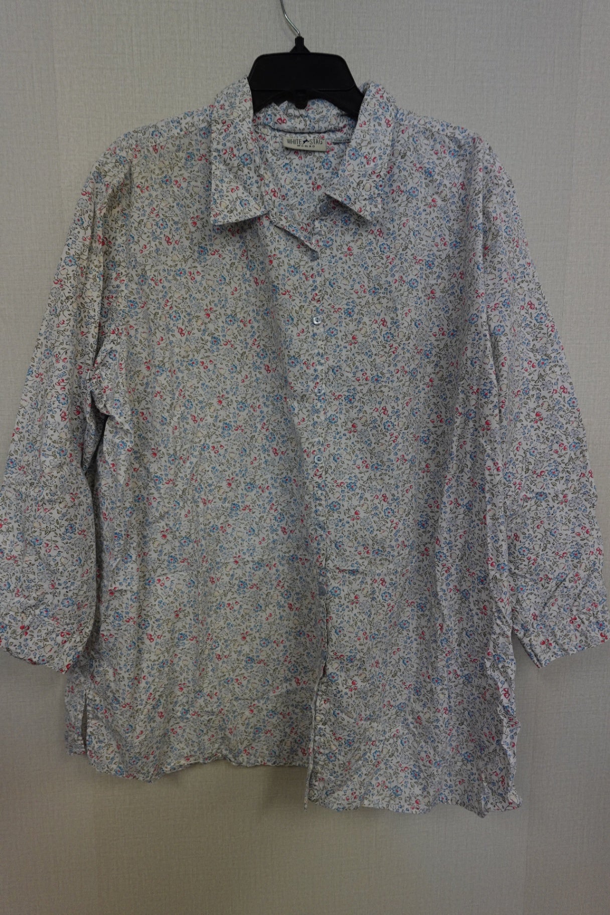 WHITE STAG, 3/4 SLEEVE TOP, 22/24W