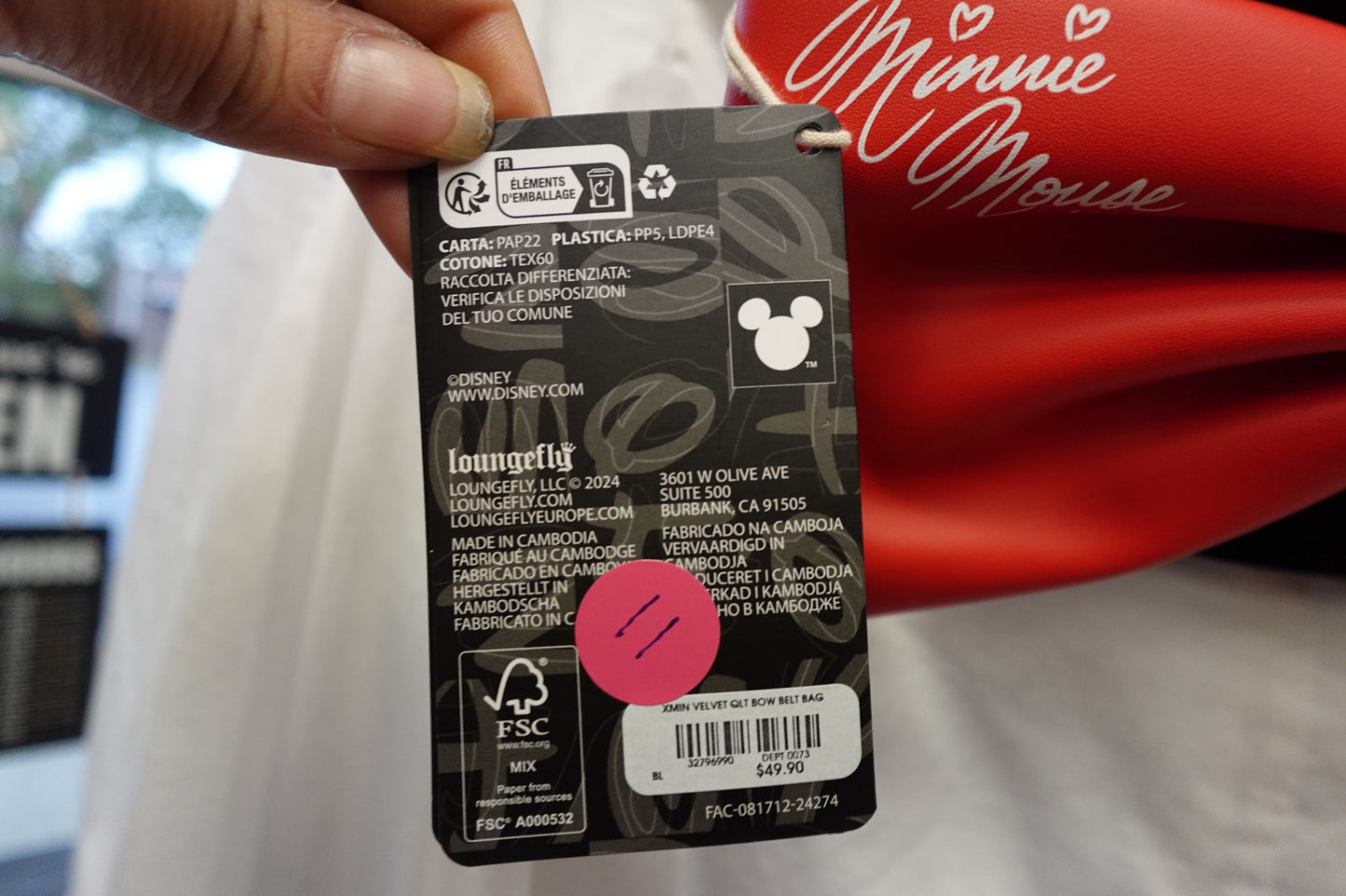 Minnie Mouse (Disney), Belt Bag, meduim