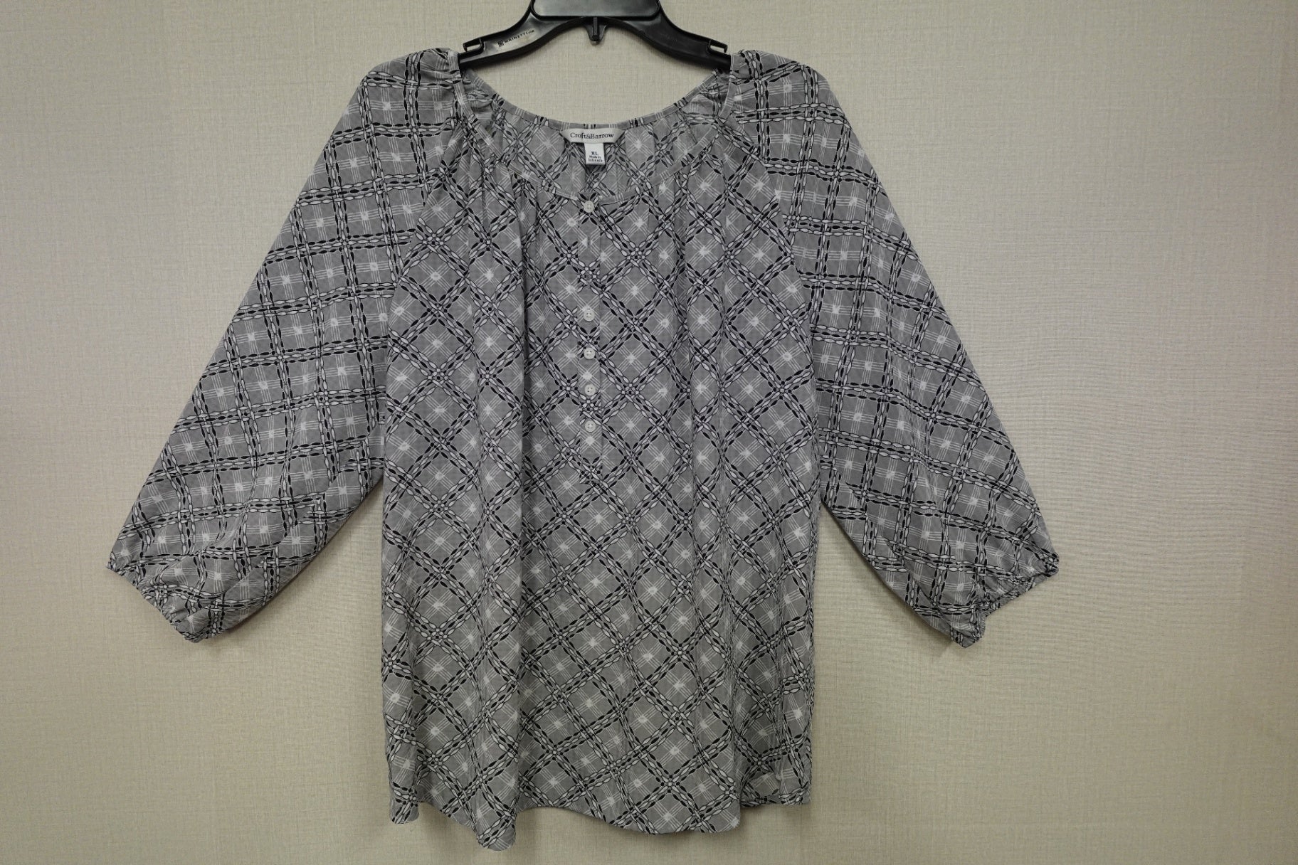 Croft and barrow, 3/4 SLEEVE TOP, XL