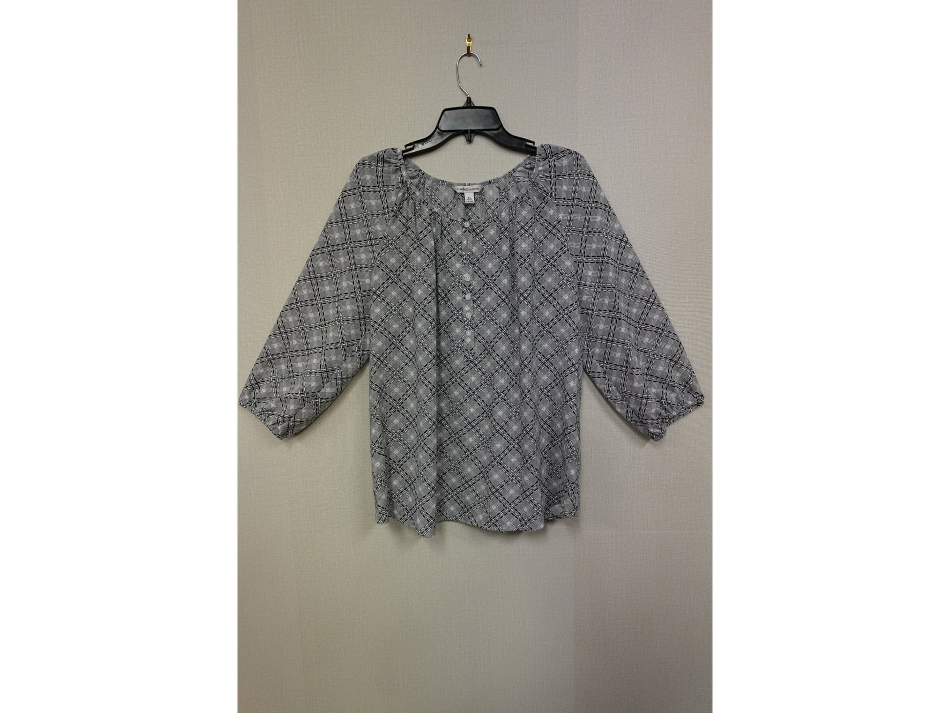 Croft and barrow, 3/4 SLEEVE TOP, XL