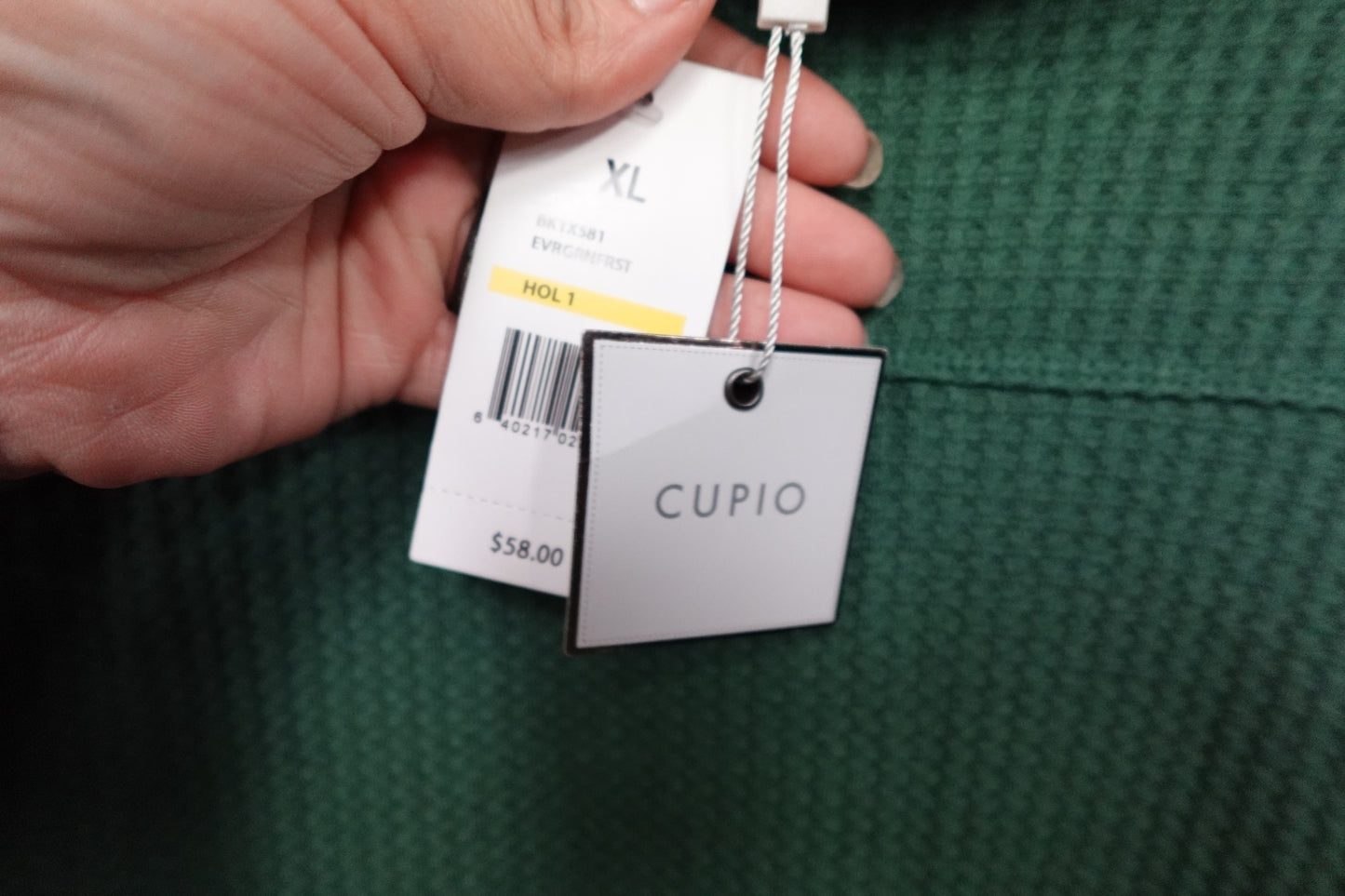 CUPIO, Long Sleeves Top, XL- Condition: New with tags