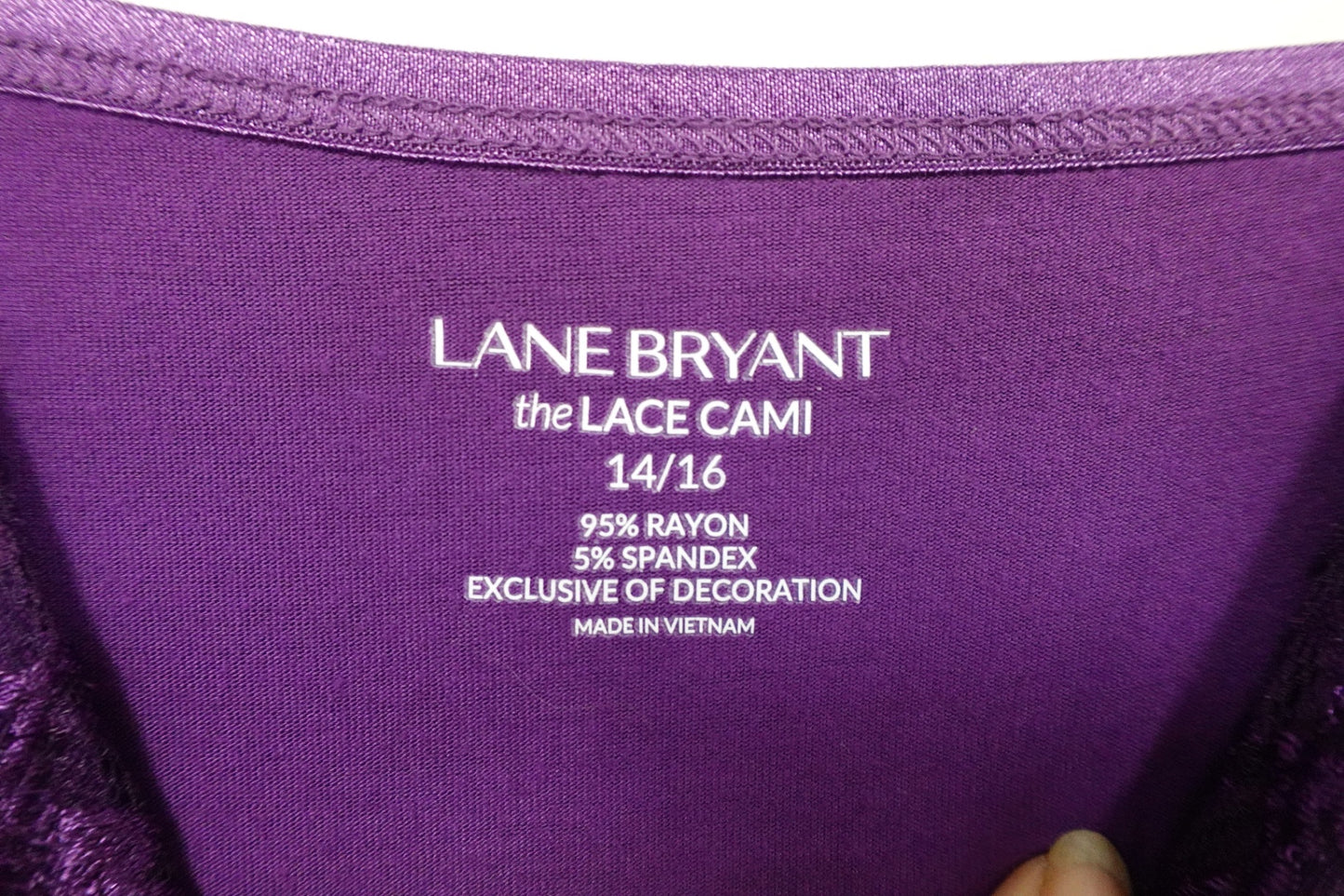 Lane Bryant Designs, Cami/Shapewear, 14/16- Condition: Very Good