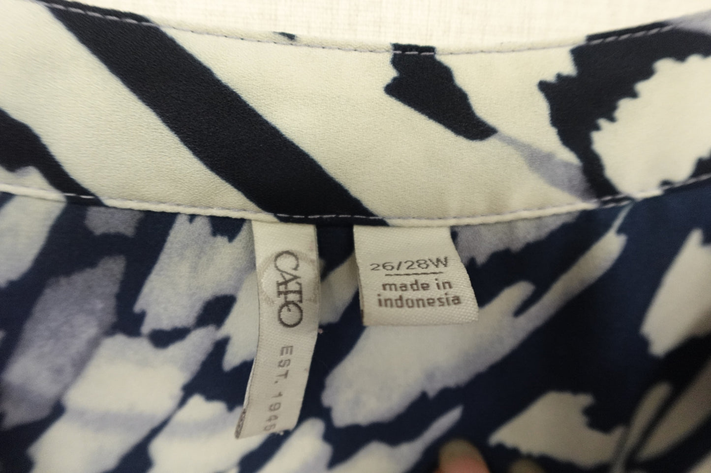 CATO EST 1946, 3/4 SLEEVE TOP, 26/28W