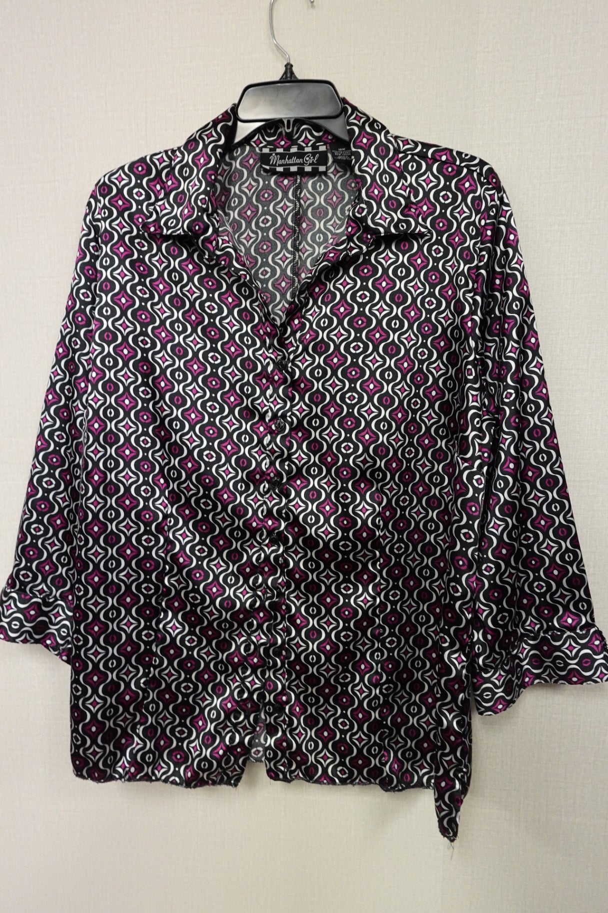 Manhattan Girl, 3/4 Sleeve Top, 16W