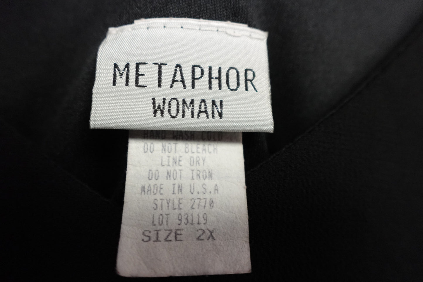 Metaphor, Blouse, 2X