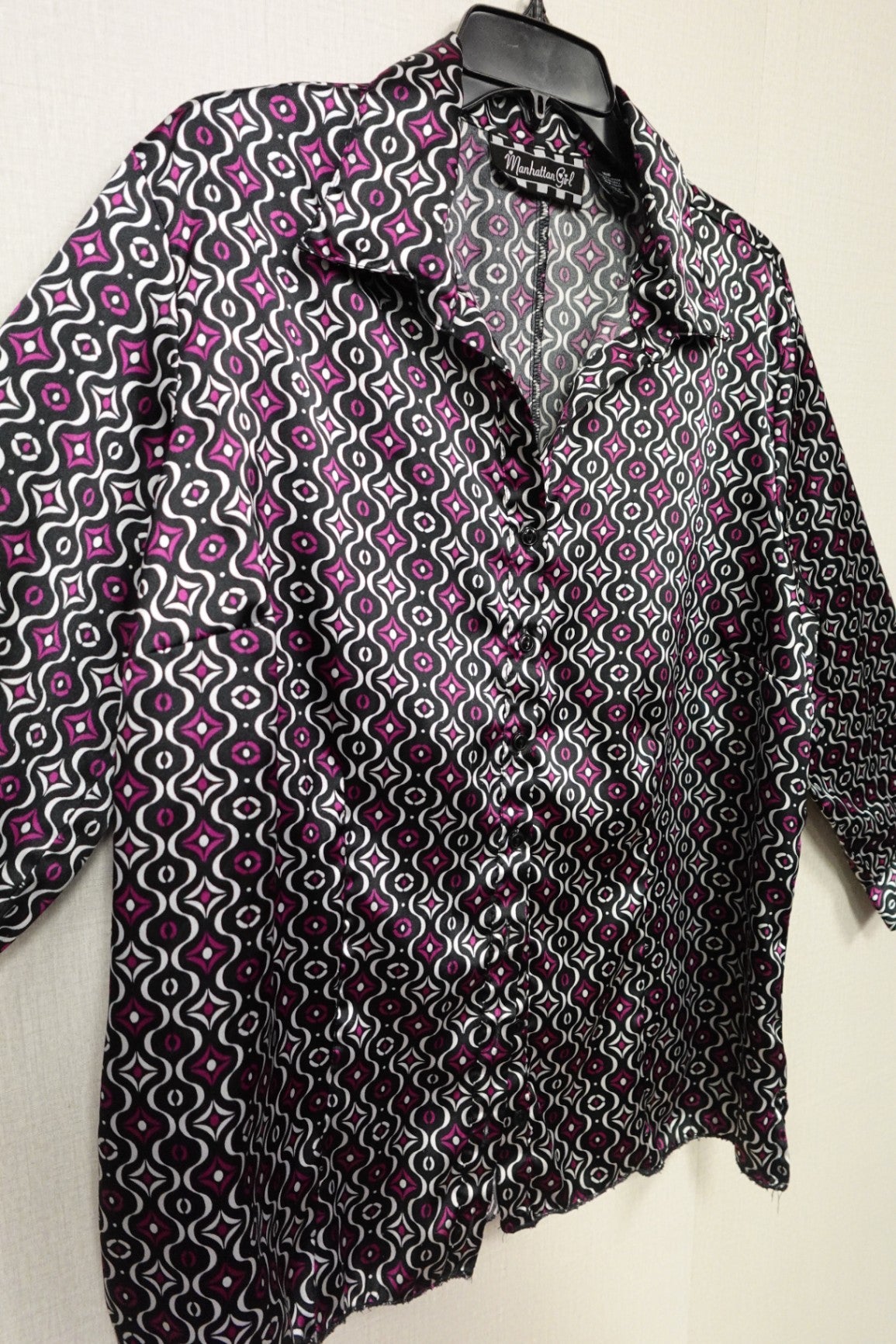 Manhattan Girl, 3/4 Sleeve Top, 16W