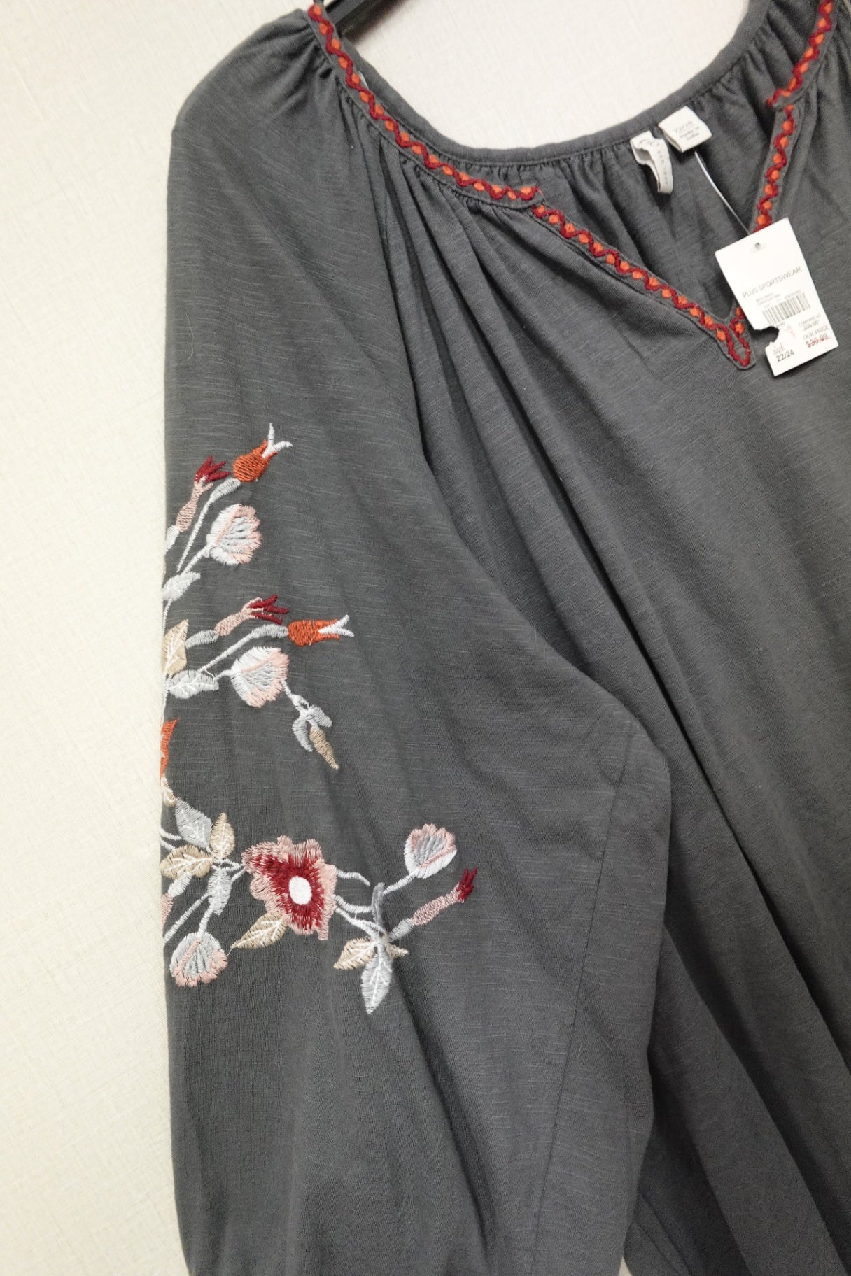 Cato, NEW 3/4 Sleeve Top, 22/24
