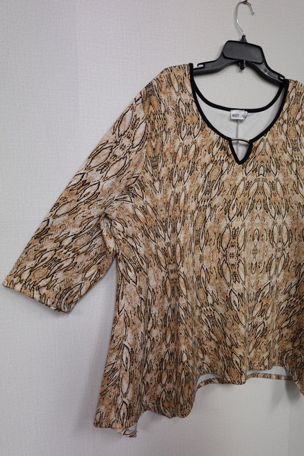 HOT GINGER, Short Sleeves Top, 3X/4X