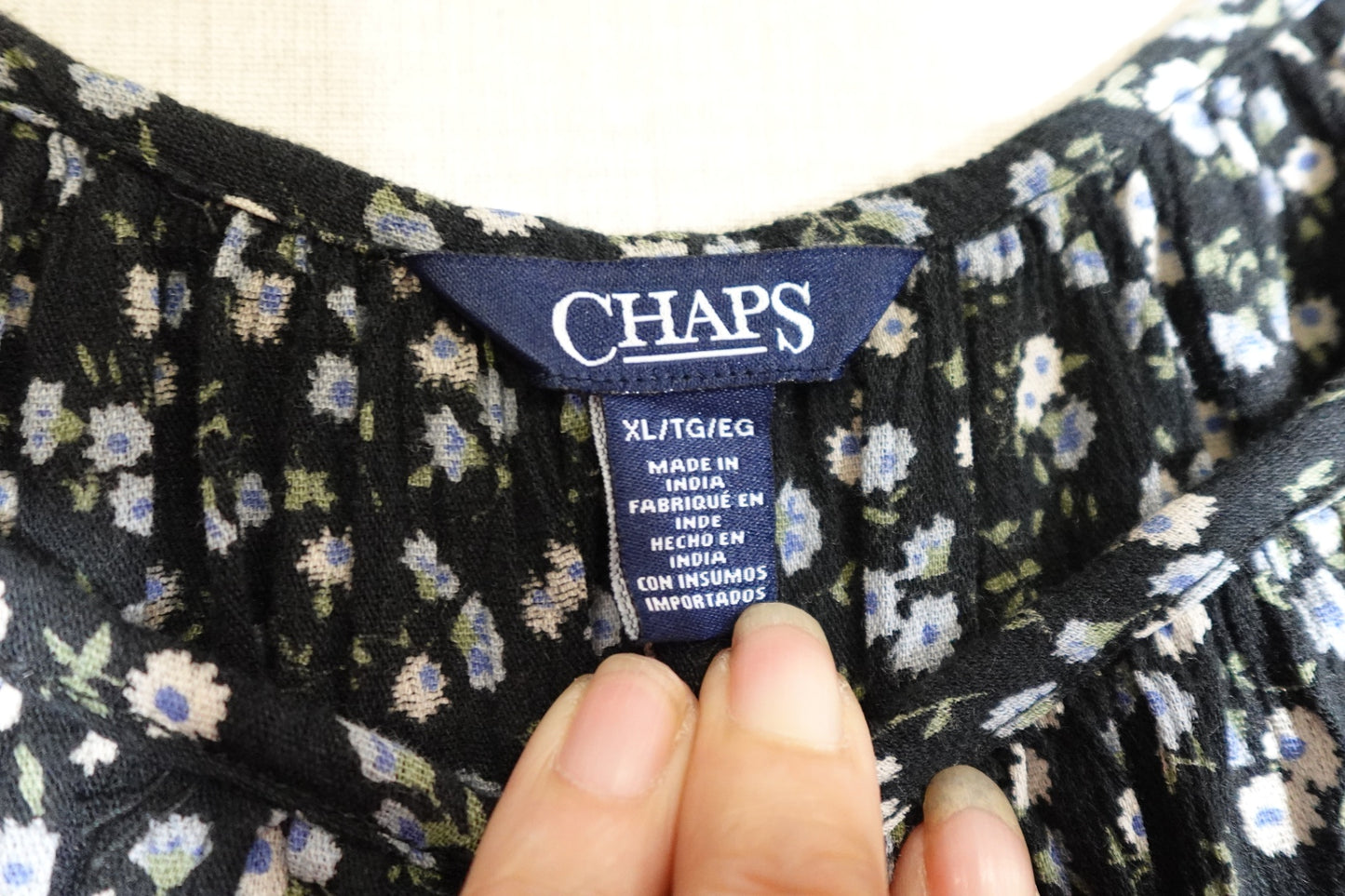 Chaps, Long Sleeves Top, XL