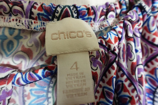 Chico's, Short Sleeves Dress, 2X (chicos 4) Chicos Short Sleeves Dress More To Love Consignment