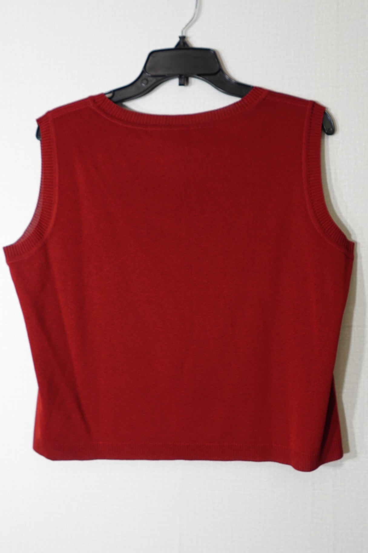 misook, sleeveless knit Short top, XL