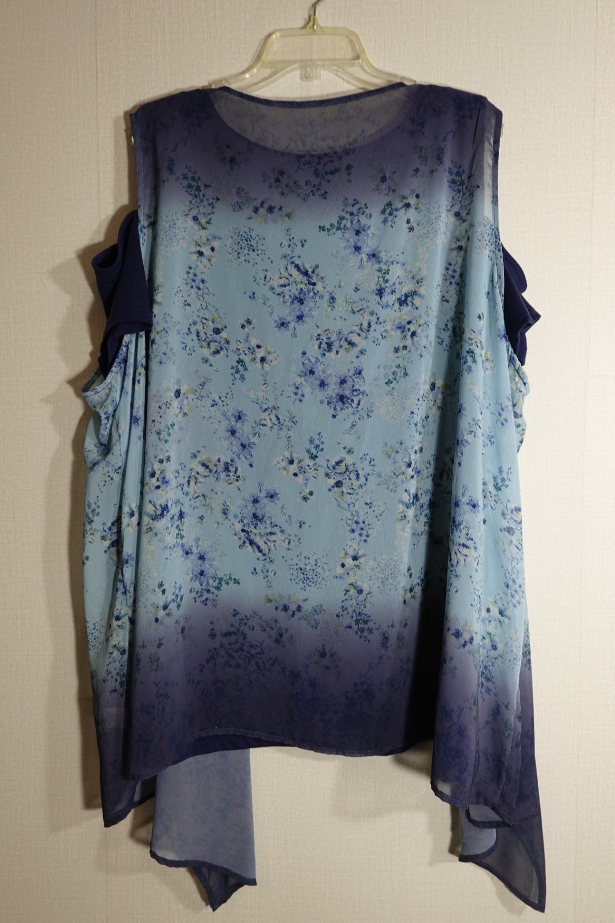 TERRA & SKY, SHORT SLEEVED TOP, 20W-22W