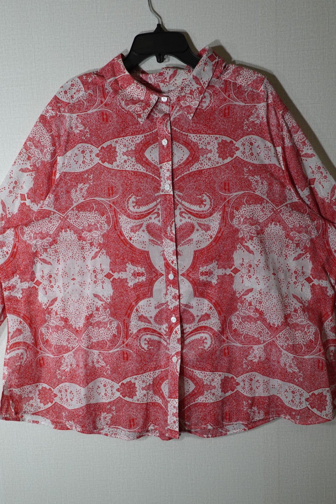 Foxcroft, Long Sleeves Top, 24W