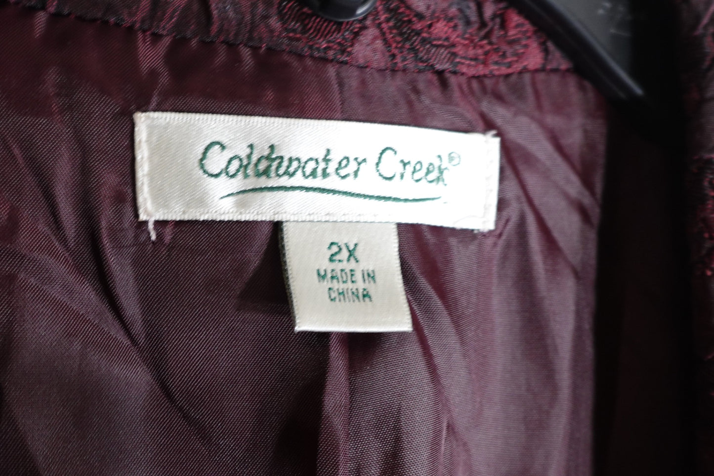Coldwater Creek, Brocade Blazer, 2X