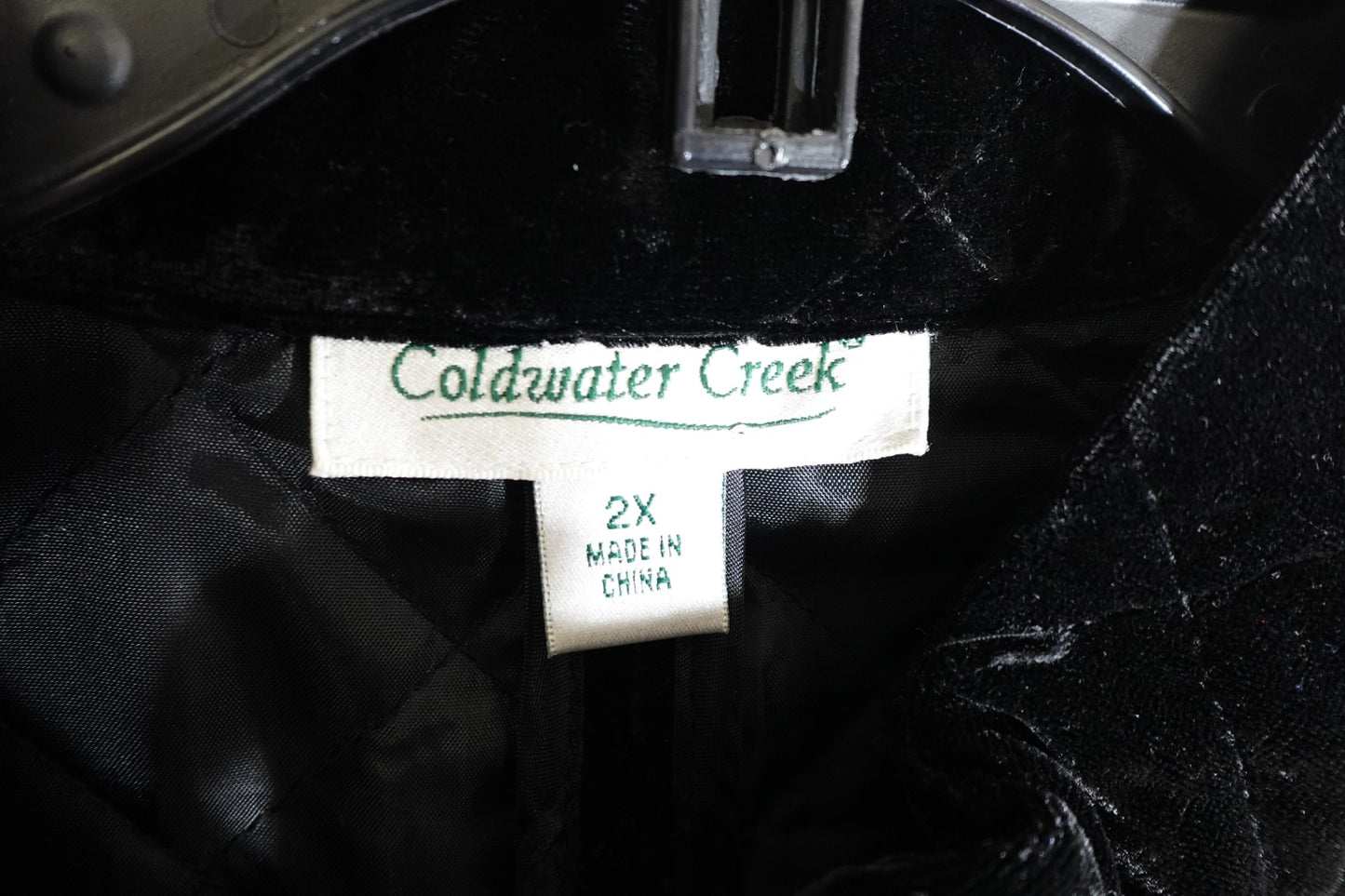 Coldwater Creek, Velvet Coat, 2X