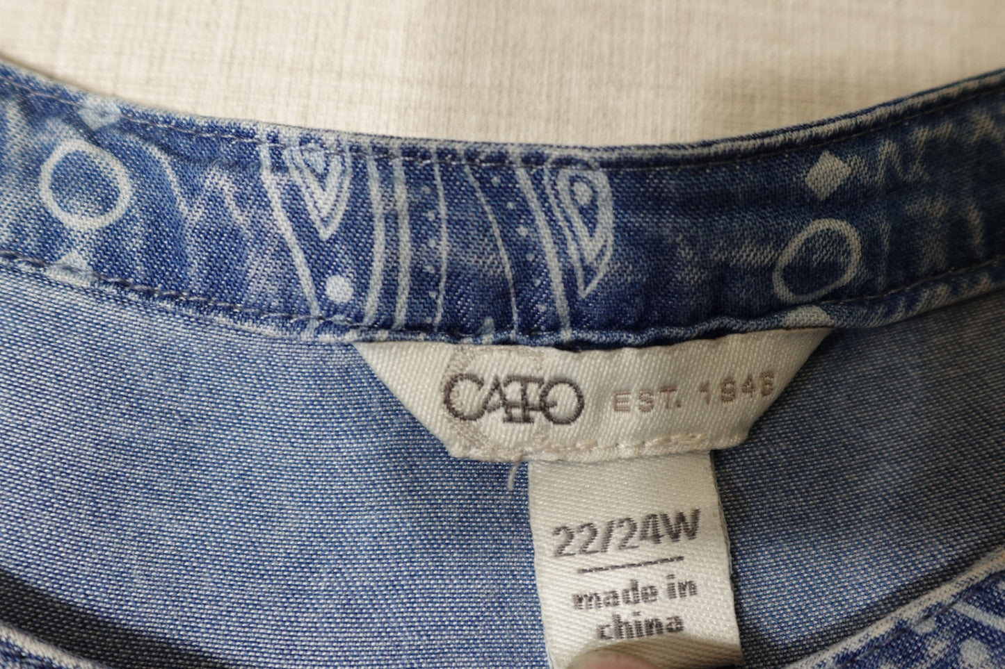 Cato, Long Sleeves Top, 22/24W
