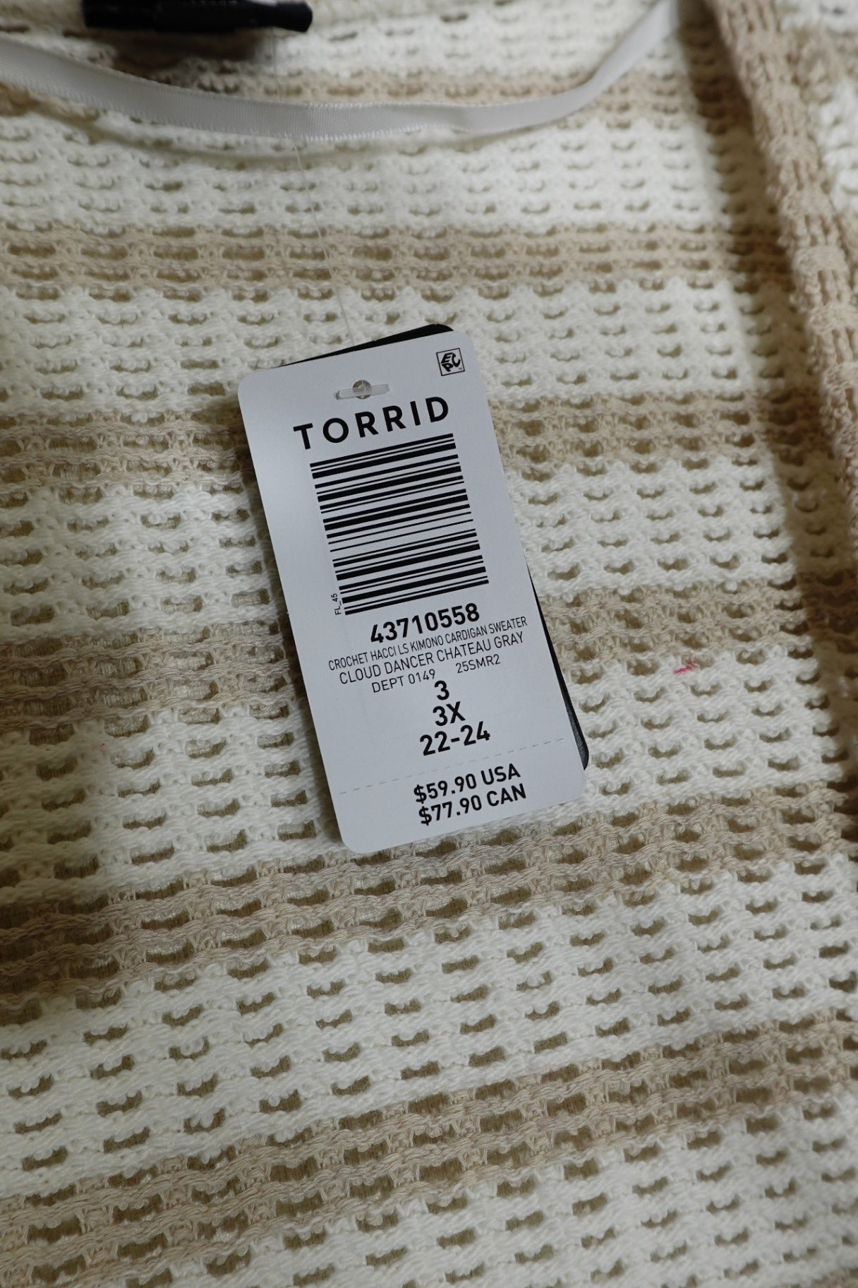 Torrid, NWT Cardigan, 22/24
