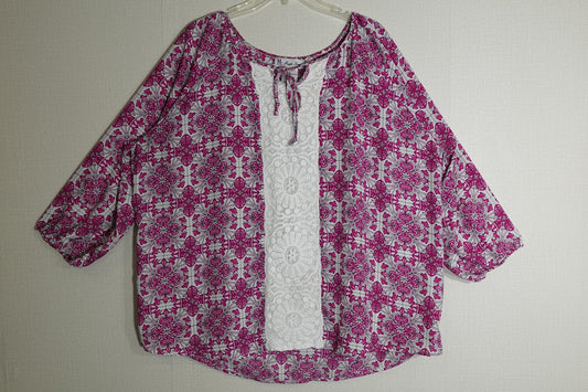 Maggie Sweet, 3/4 SLEEVE TOP, XL