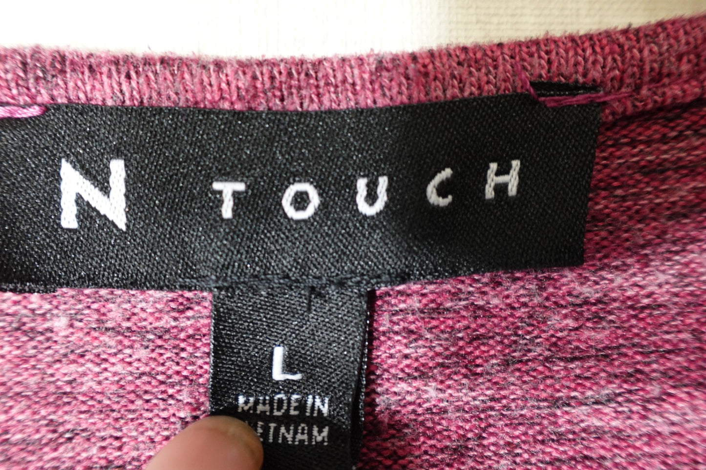 N TOUCH, Long Sleeves Top, Large