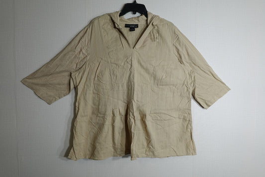 Venezia, 3/4 Sleeve Top W/Hood, 18/20