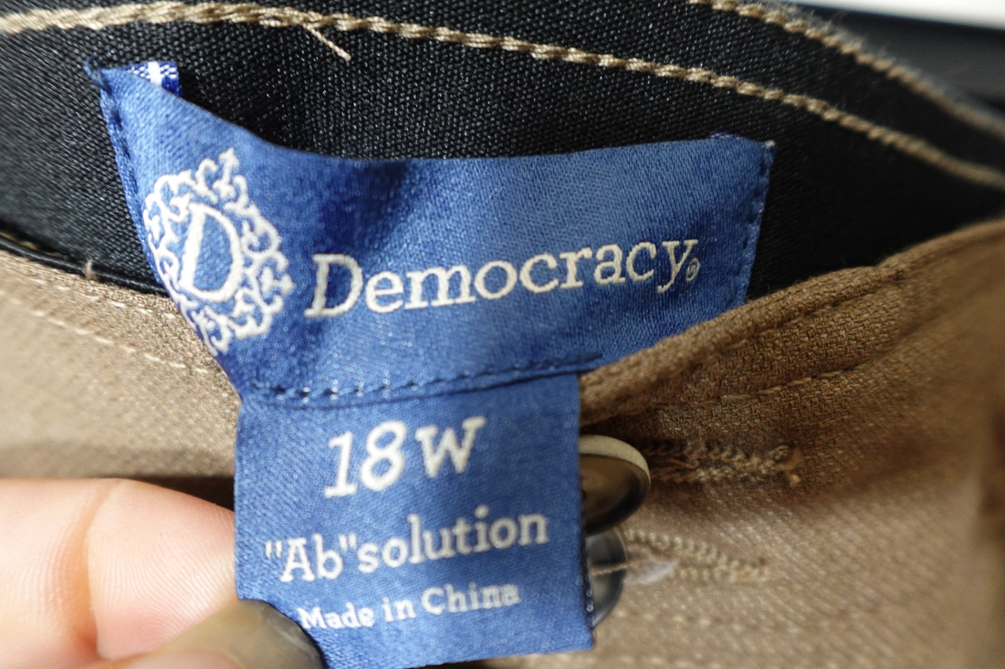 Democracy, Pants, XL