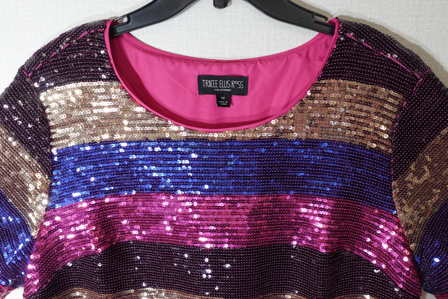 Tracie Ellis Ross For Jcpenny, Short Sleeves Top, XL/2X (1X)