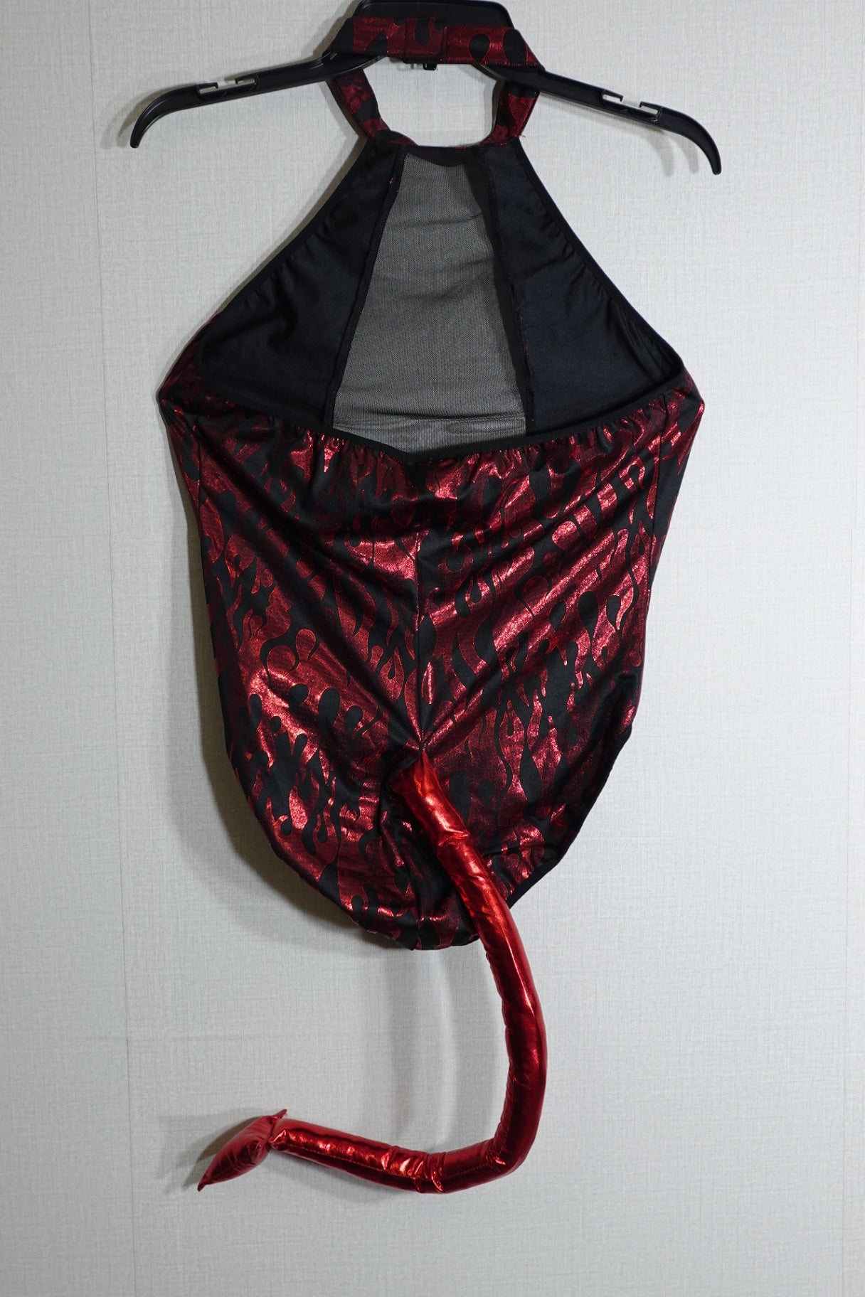 Pixieman,, Red Creature Bodysuit and Hood, Event- Costume/Cosplay, Large