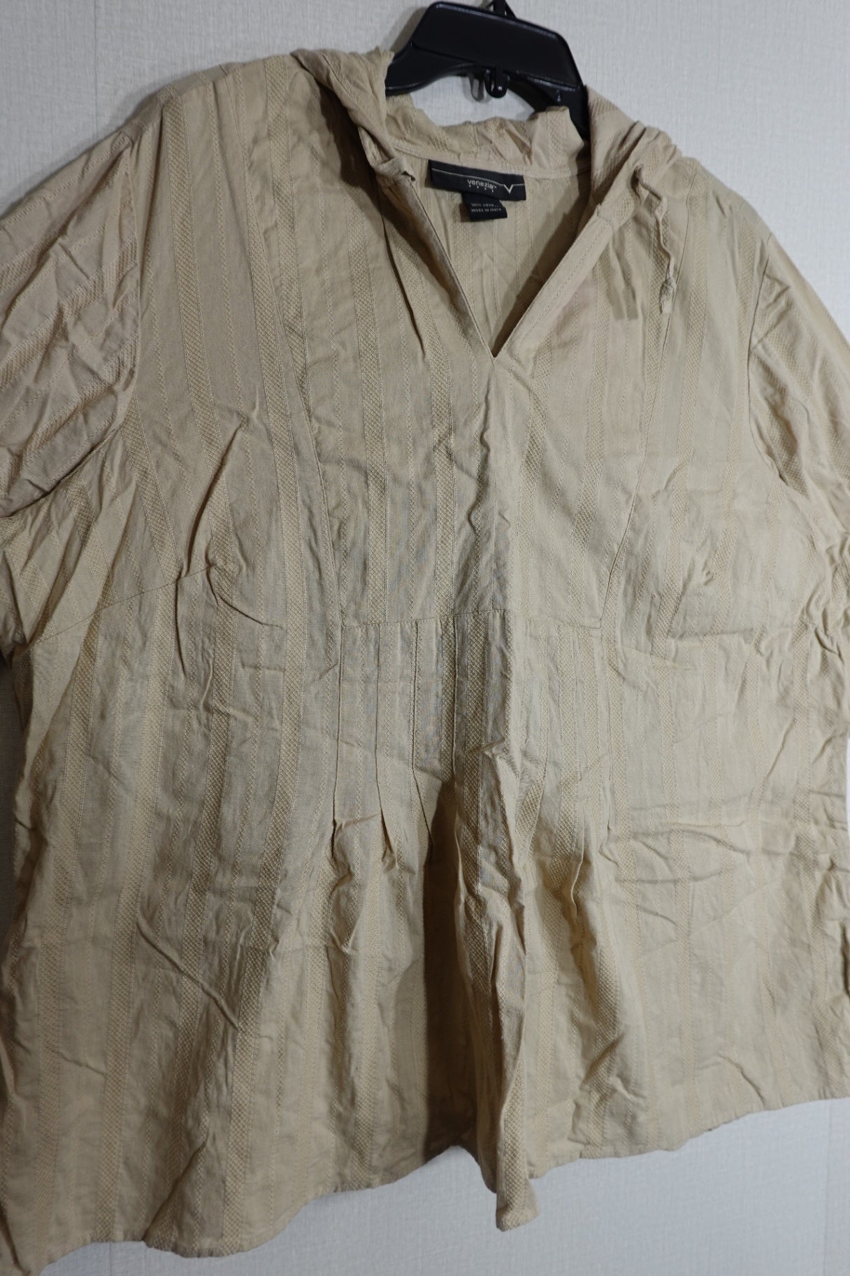 Venezia, 3/4 Sleeve Top W/Hood, 18/20