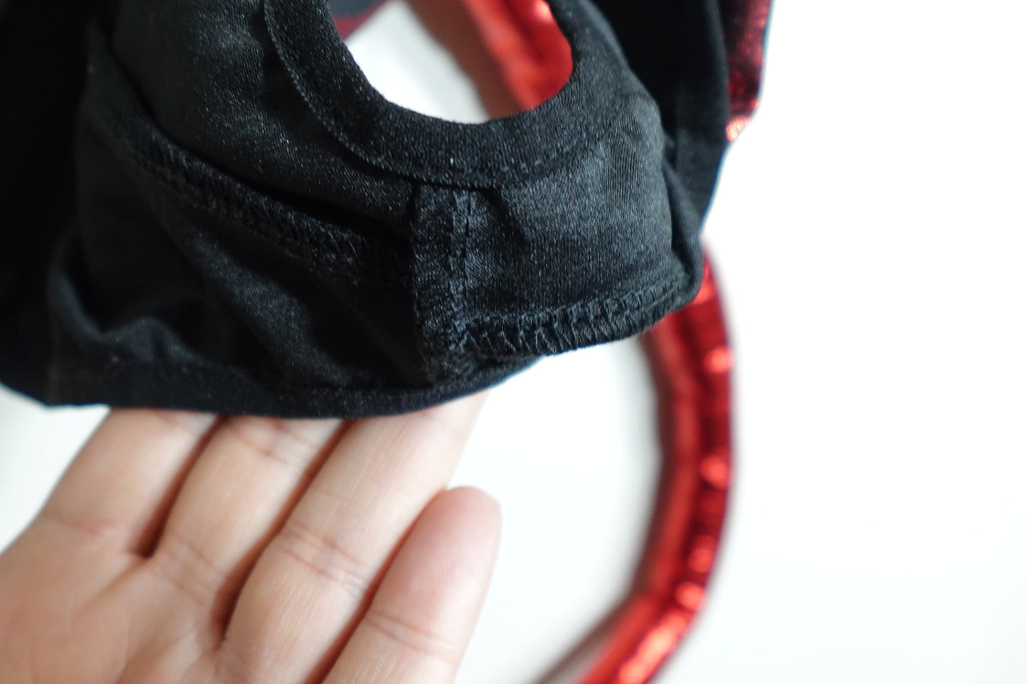 Pixieman,, Red Creature Bodysuit and Hood, Event- Costume/Cosplay, Large