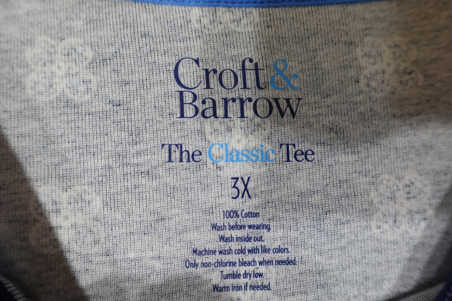 Croft & Barrow, Short Sleeves T-Shirt, 3X