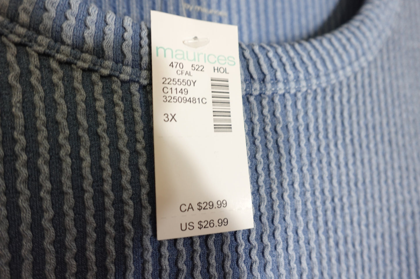 Maurices 24/7, NWT Long Sleeves Top, 3X