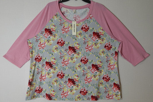 AGNES ORNDA, 3/4 Sleeves Top, 3X