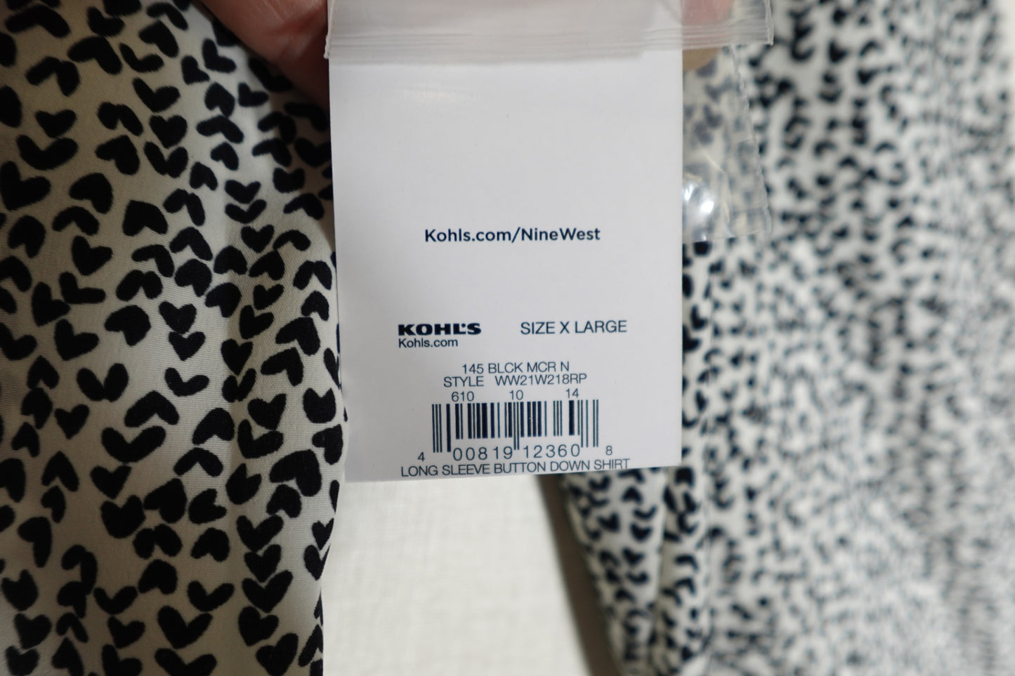 NINE WEST, NEW Long Sleeves Top, XL