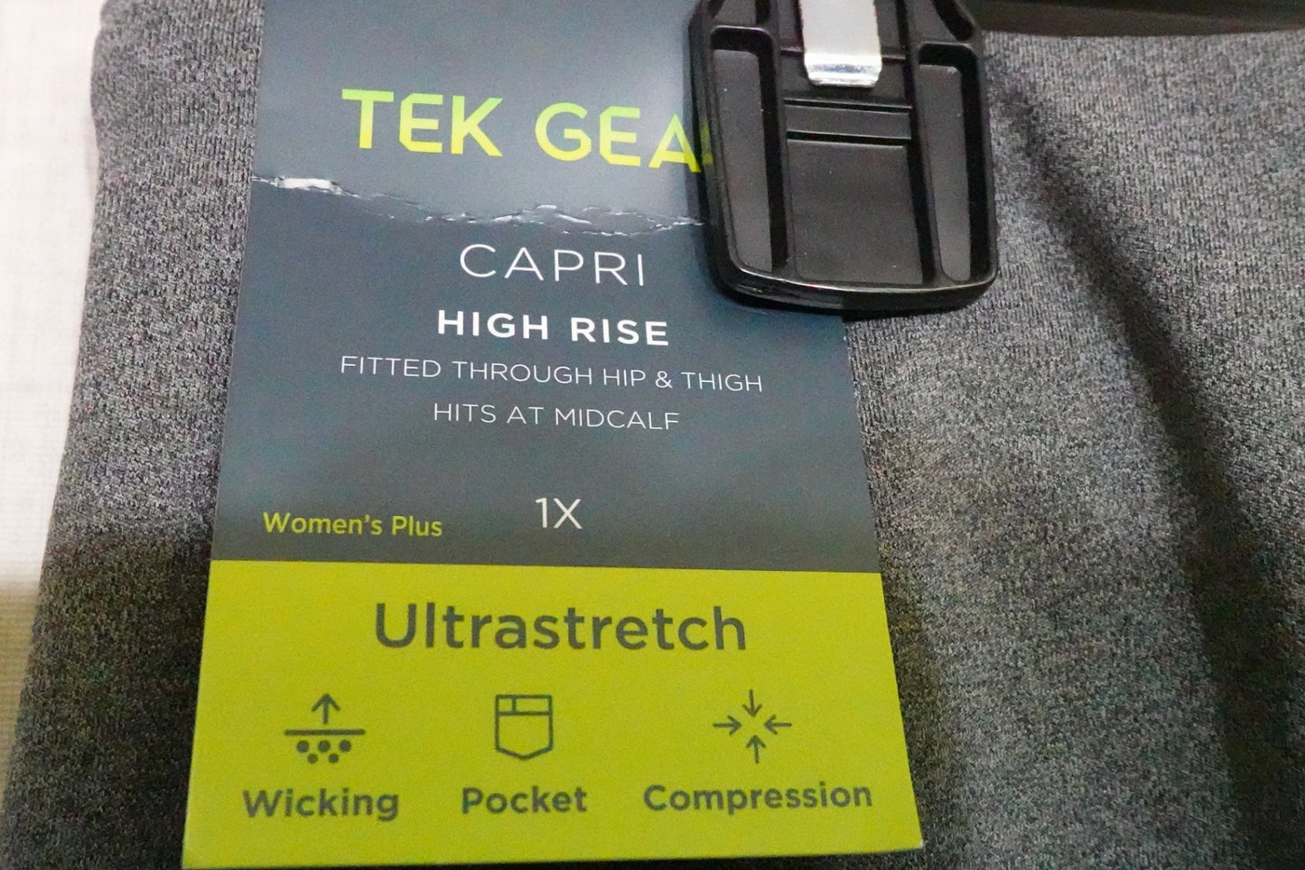 TEK GEAR, New Active high-rise capris, 1X