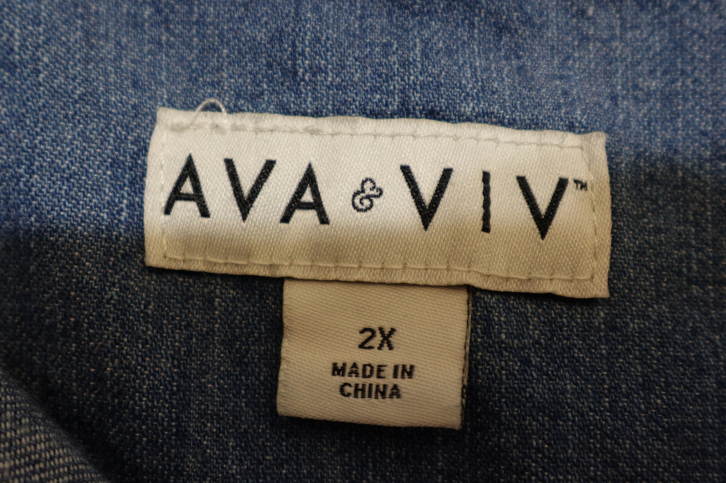 AVA & VIV, Long Sleeves Top, 2X