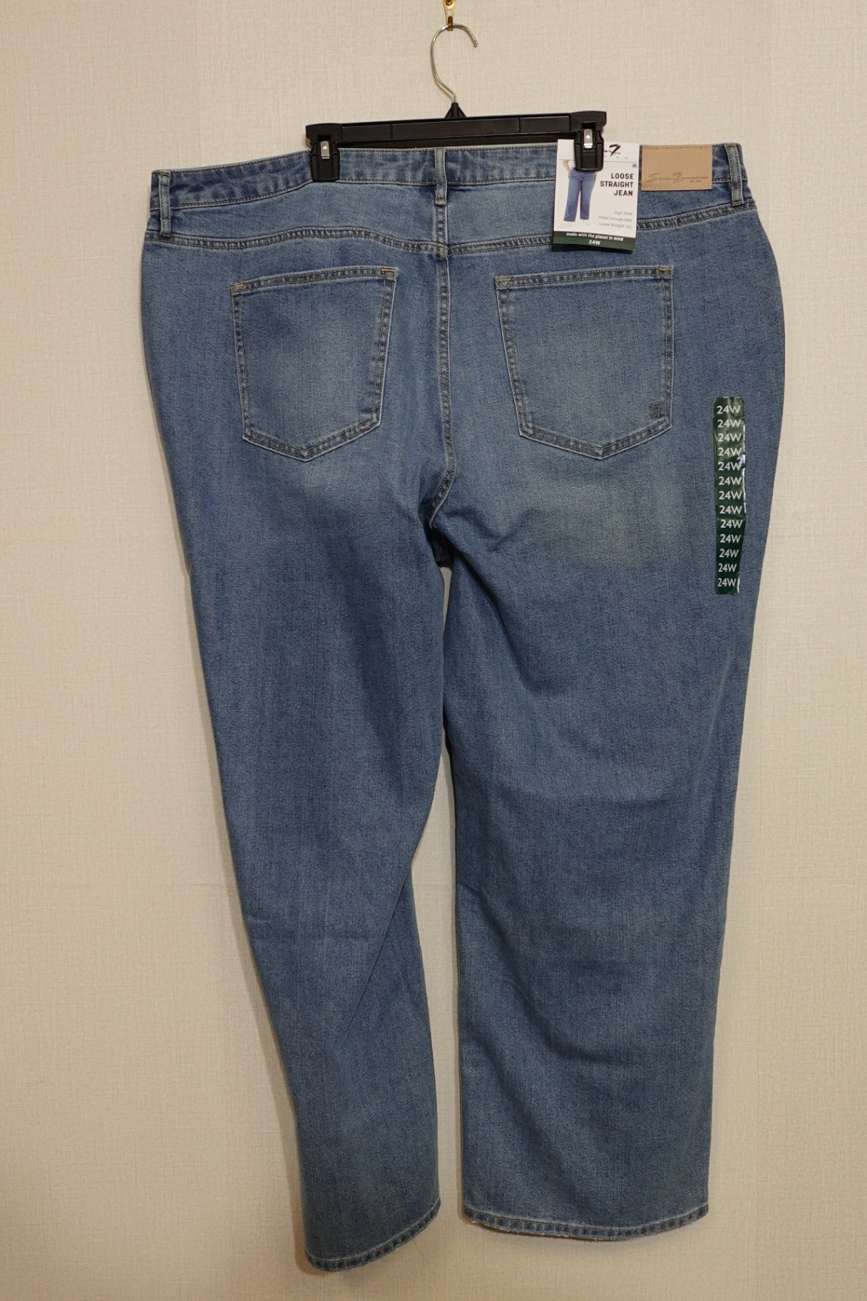 Seven7, New Jeans Loose Straight, 24w