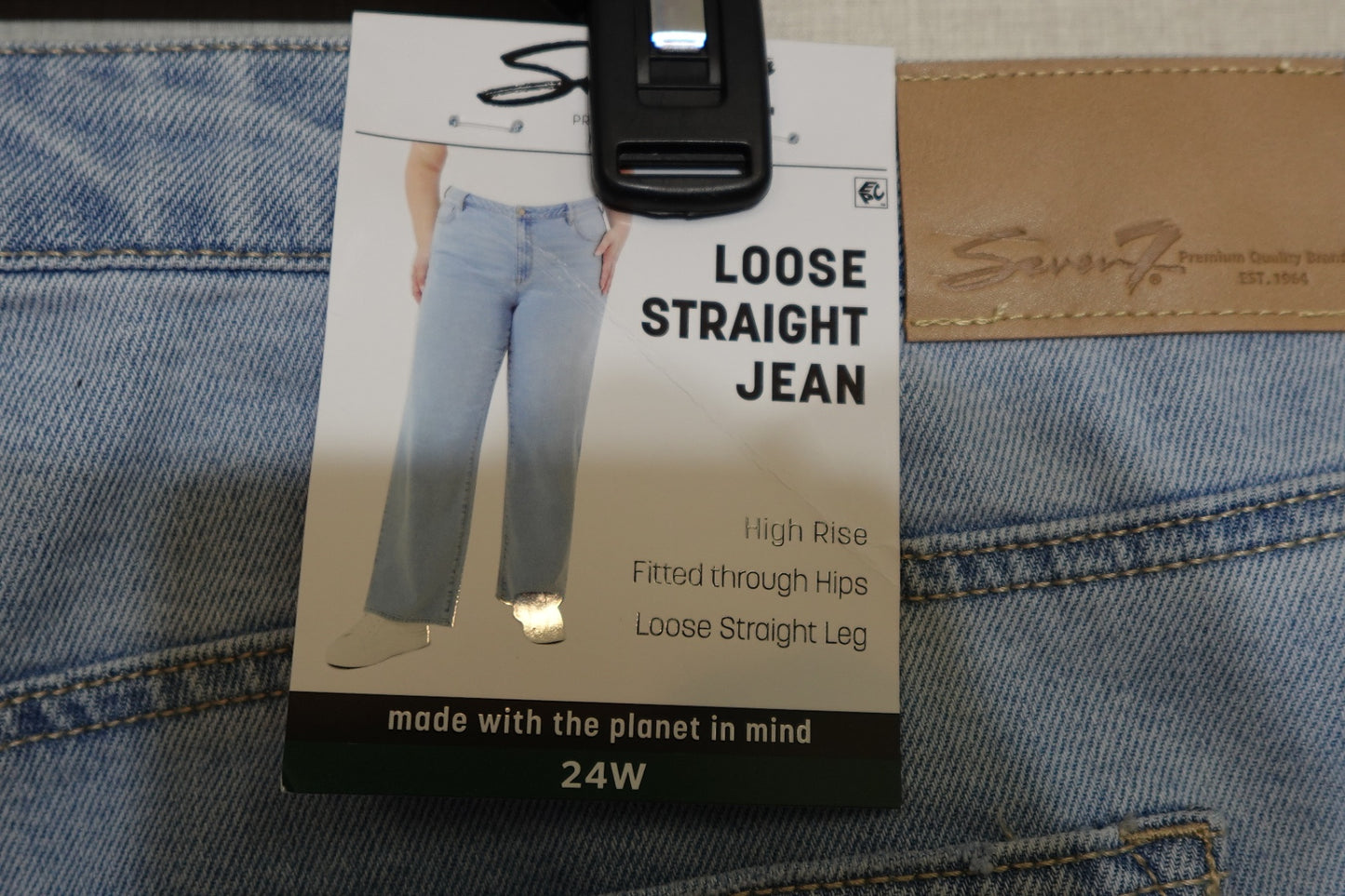 Seven7, New Jeans Loose Straight, 24w