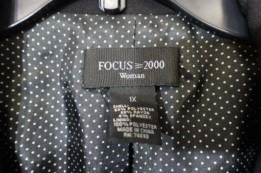 FOCUS 2000, Blazer, 1X FOCUS 2000 BLAZER More To Love Consignment