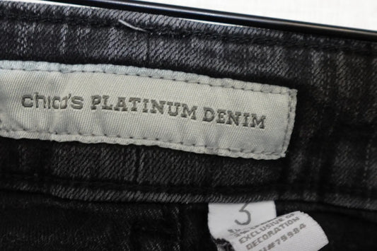 Chicos Platinum Denim, Jeans, XL Shorts (Chicos 3) Chacos Platinum Denim Jeans More To Love Consignment