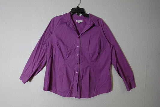 Coldwater Creek, Long Sleeve Button Down Top, Size 16 Coldwater Creek Long Sleeve Button Down Top More To Love Consignment