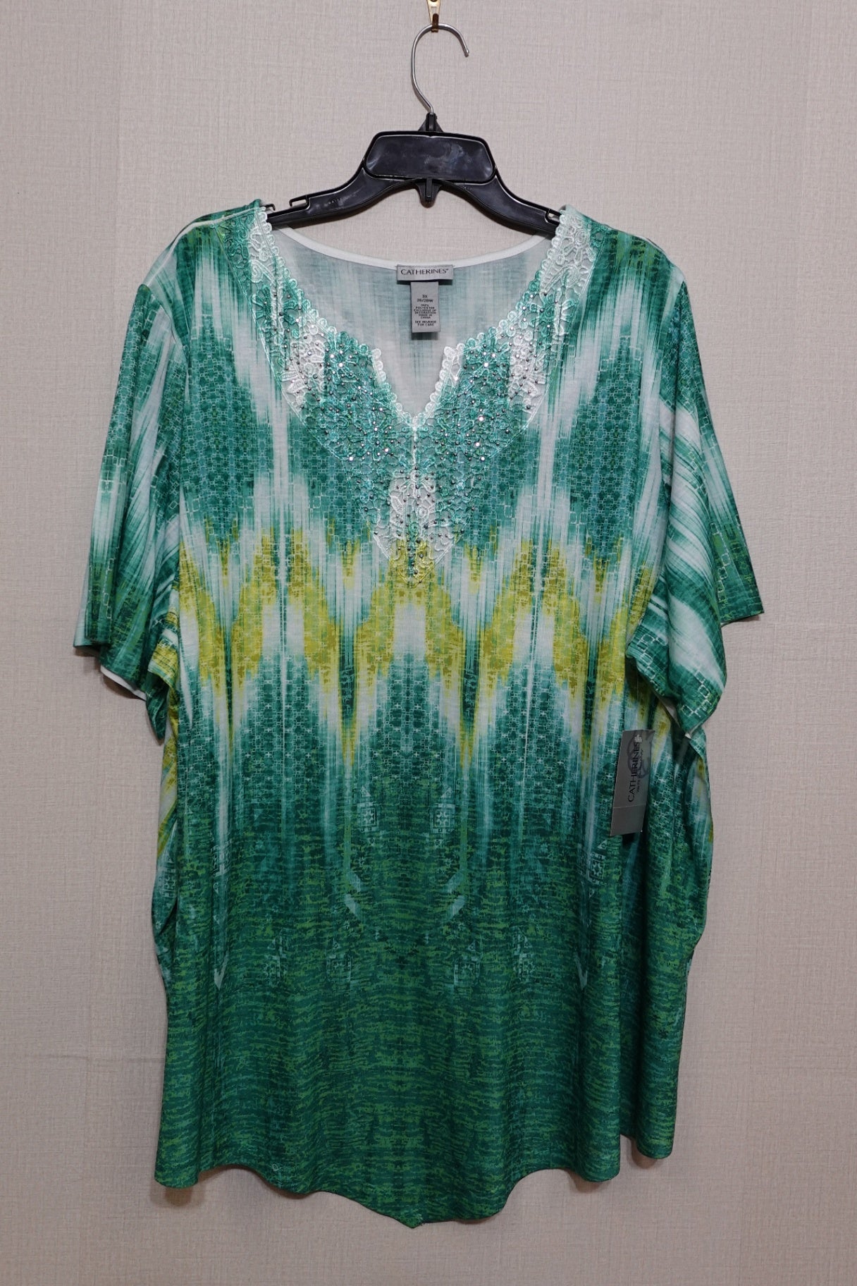 Catherines, New Short Sleeve Top, Size 26/28