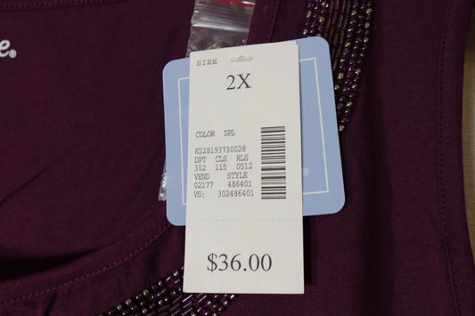 Liz & Me, New sleeveless top, Size 22/24W Liz & Me New sleeveless top More To Love Consignment
