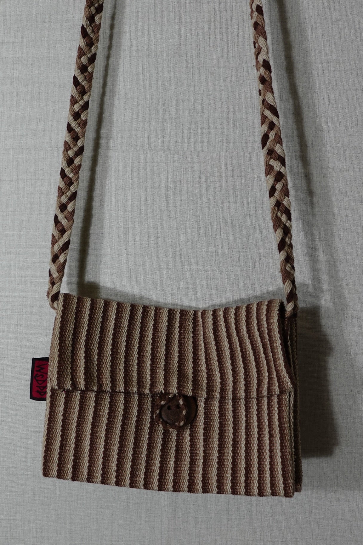Friends International , Upcycled Fairtrade Bag, Size Large thin messenger