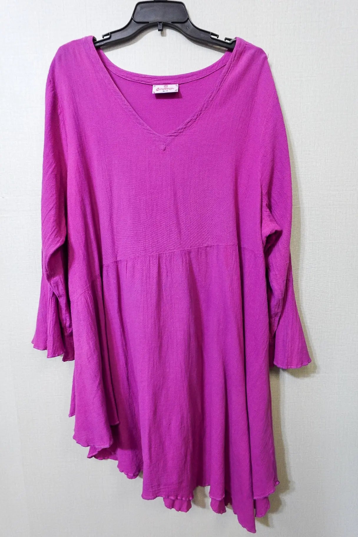Cotton Ways, 1/2 Sleeve Tunic Short Dress, Size 3X Cotton Ways