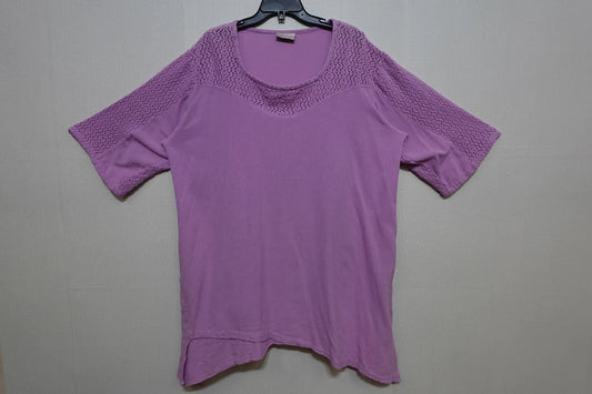 Cotton ways, Short Sleeve Tunic , Size 3X Cotton Ways Short Sleeve Tunic More To Love Consignment