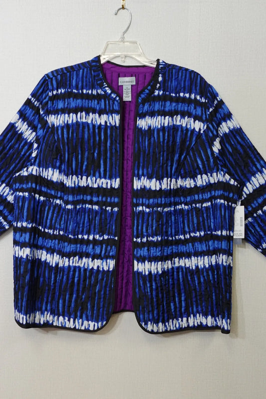 New Maggie Barnes For Catherines, Professional Jacket Reversible, Size 26/28W Maggie Barnes For Catherines Professional Jacket Reversible More To Love Consignment