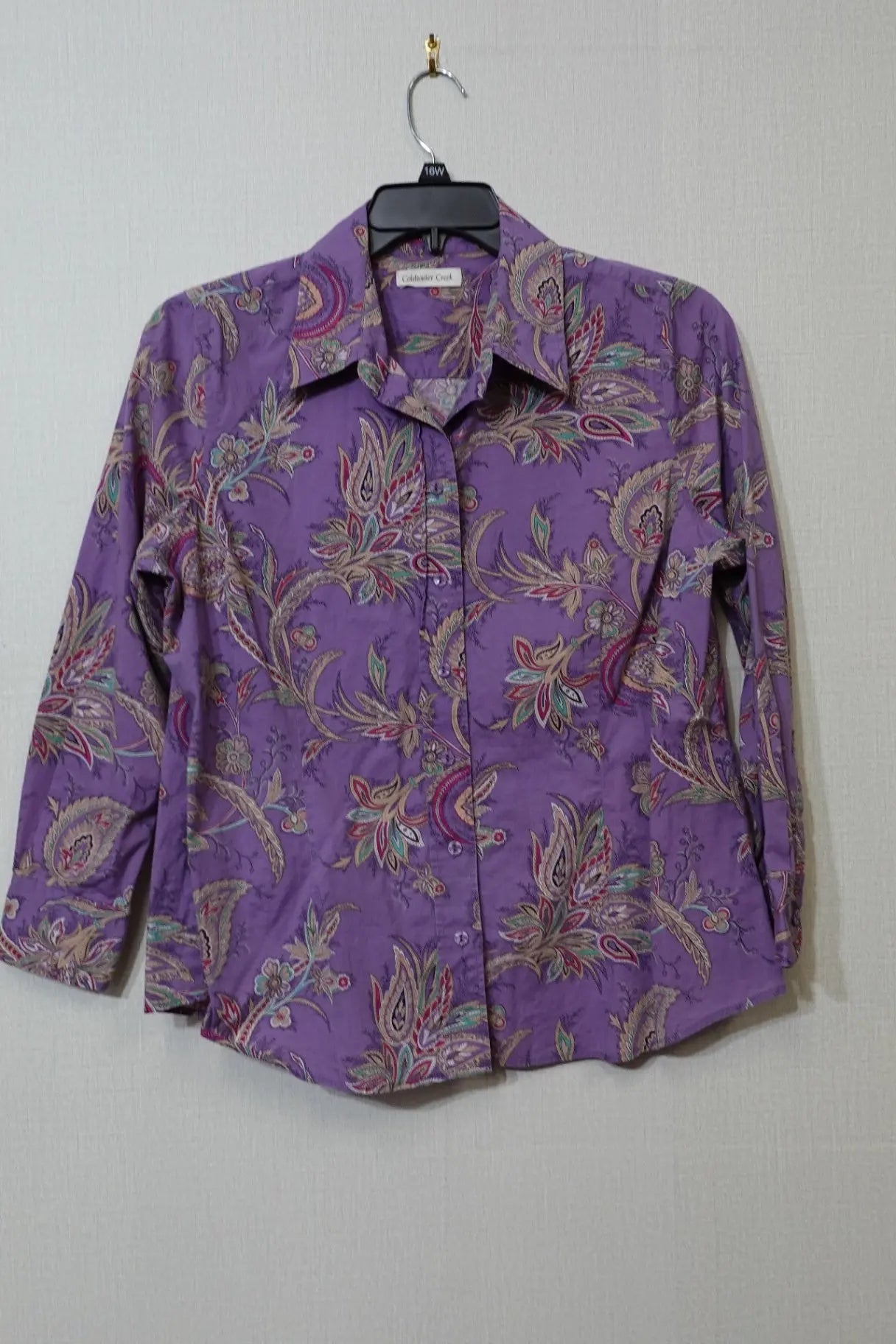 Coldwater Creek, Long Sleeve Button Down Top, Size 16 Coldwater Creek Long Sleeve Button Down Top More To Love Consignment